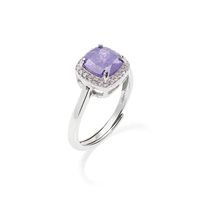 Ring Amen Woman in Silver Zirconia RCRQBVILAZ3 - RCRQBVILAZ3